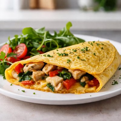 Chicken omelet