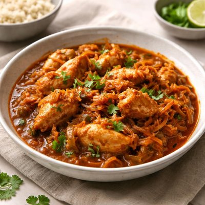 Chicken onion curry