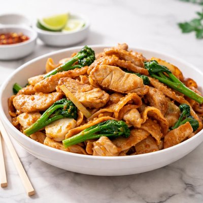 Chicken pad see ew thai express