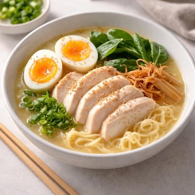Chicken paitan ramen