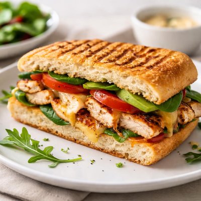 Chicken panini sandwich