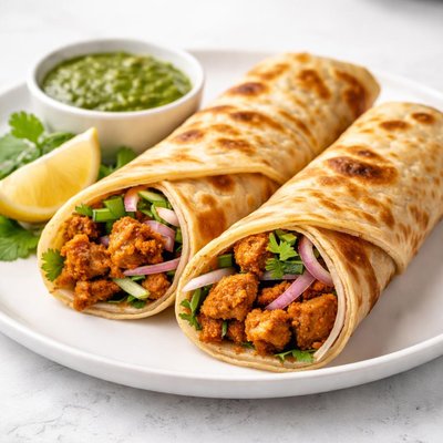 Chicken paratha roll