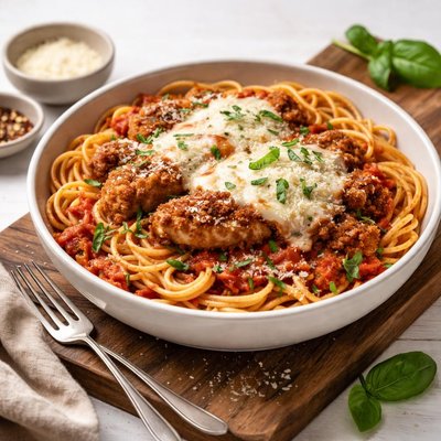 Chicken parmesan pasta