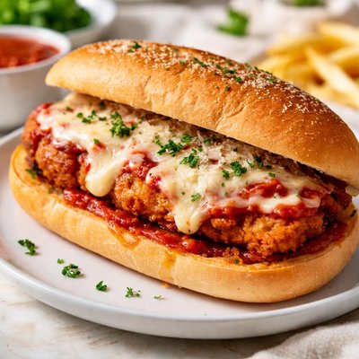 Chicken parmesan sandwich
