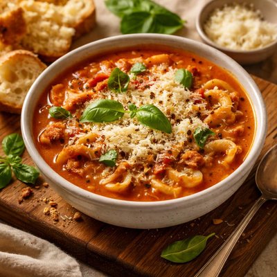 Chicken parmesan soup