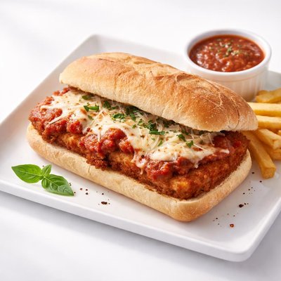 Chicken parmigiana sandwich