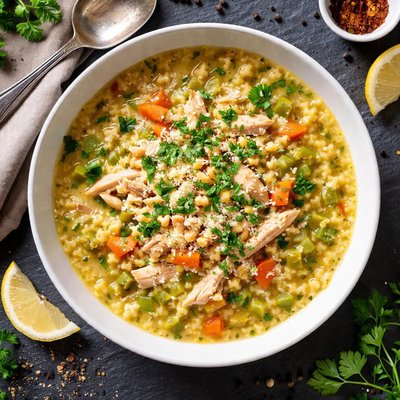 Chicken pastina soup