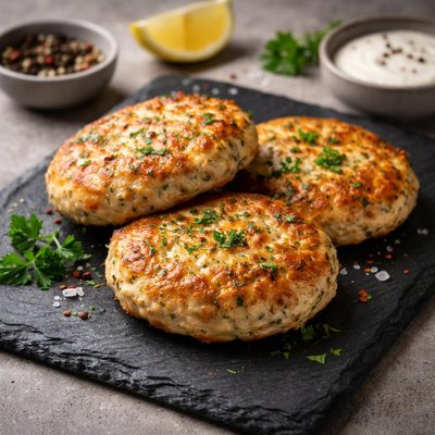Chicken pattie baked