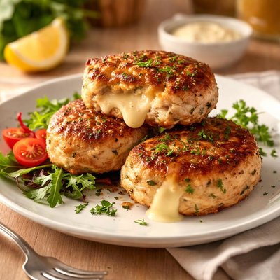 Chicken patty with cheese