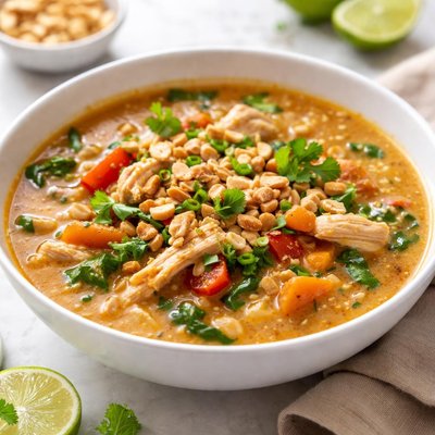 Chicken peanut soup