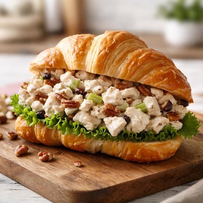 Chicken pecan croissant