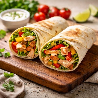Chicken pepper wrap dd