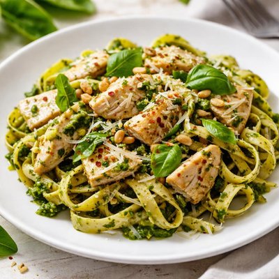 Chicken pesto pasta