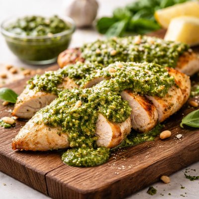 Chicken pesto sauce