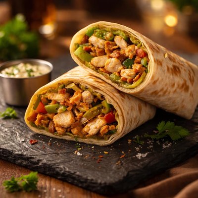 Chicken philly wrap
