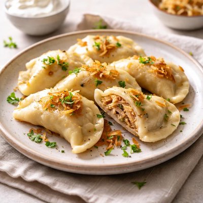 Chicken pierogies