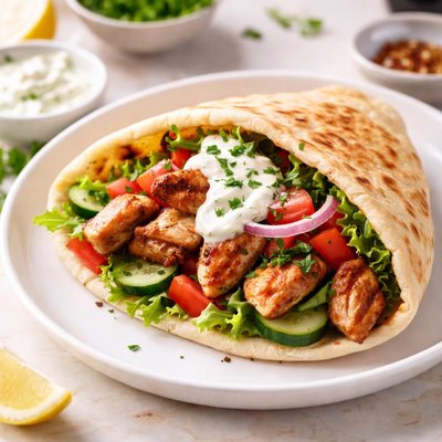 Chicken pita sandwich
