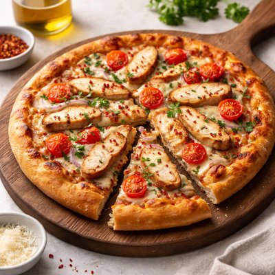 Chicken pizza homemade