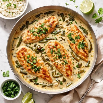 Chicken poblano creamy