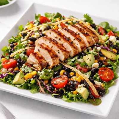 Chicken poblano salad