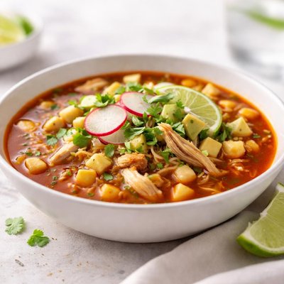 Chicken posole soup