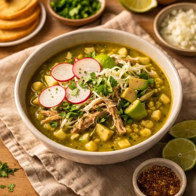 Chicken pozole verde