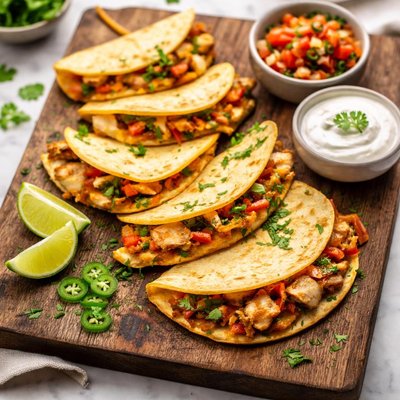 Chicken quesadilla with corn tortillas
