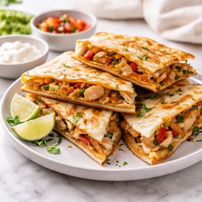 Chicken quesdilla with cheese