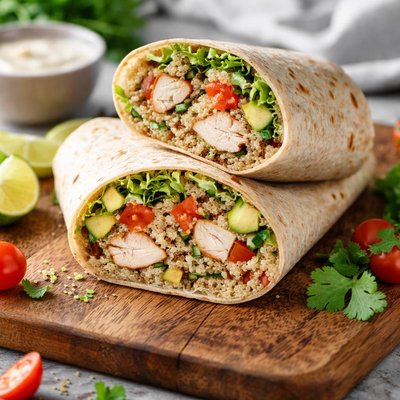Chicken quinoa wrap