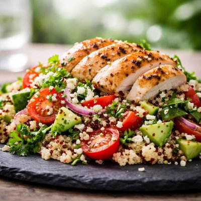 Chicken qunoa salad