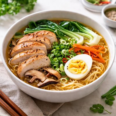 Chicken ramen soup