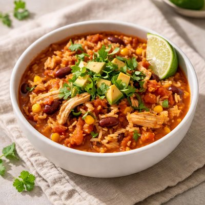 Chicken rice chili