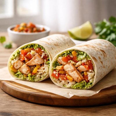 Chicken rice wrap