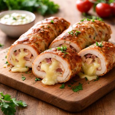 Chicken roll with cheese