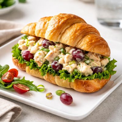 Chicken salad on crescent