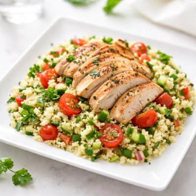 Chicken salad with couscous