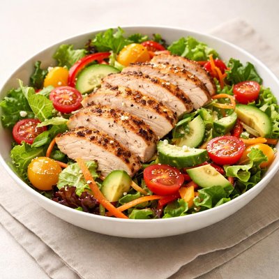 Chicken salad with veggies
