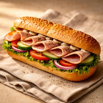 Chicken salami sub