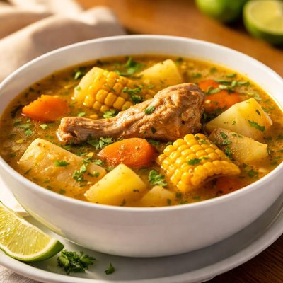 Chicken sancocho soup