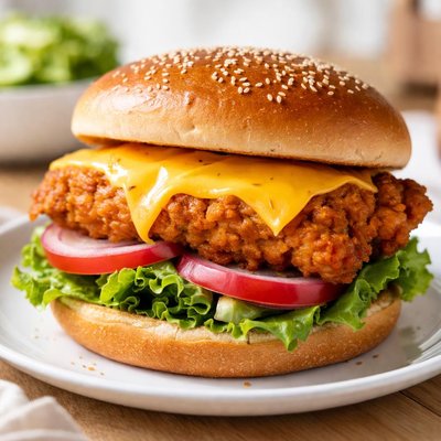 Chicken sandwich with cheese
