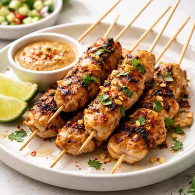 Chicken satay skewer