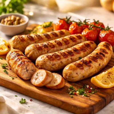 Chicken sausages heck