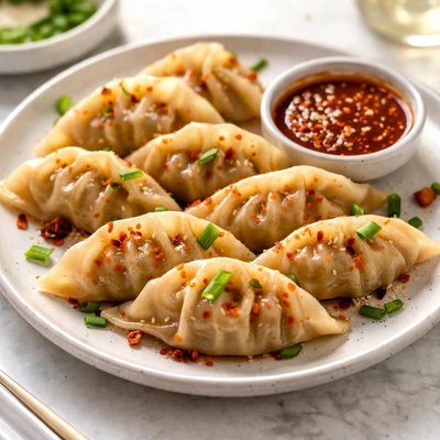 Chicken schezwan dumplings