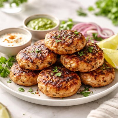 Chicken seekh kebab patties