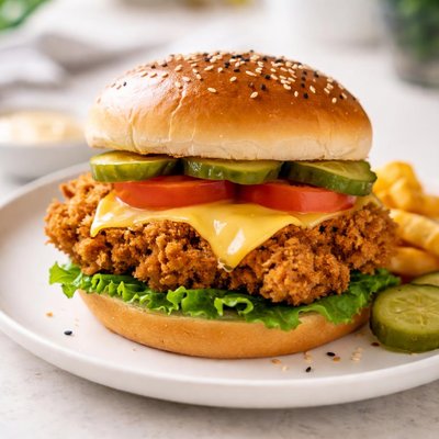 Chicken shack burger