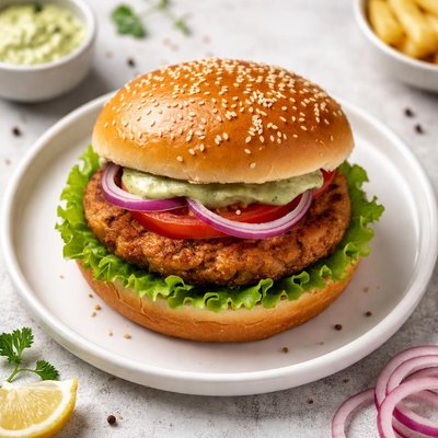 Chicken shami burger