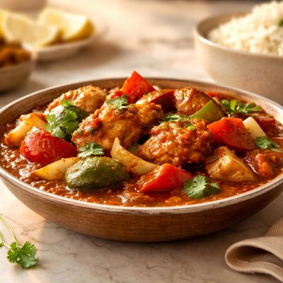Chicken shashlik curry