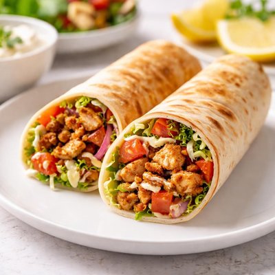Chicken shawarma roll