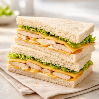 Chicken slice and cheese sandwich family mart