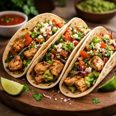 Chicken soft shell tarco